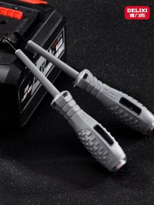DELIXI รุ่น DHGHDB03 สีเทา หัวแฉก ไขควงทดสอบไฟฟ้า LED ไขควงวัดไฟ ไขควง เช็คแลมป์ วัดแรงดัน