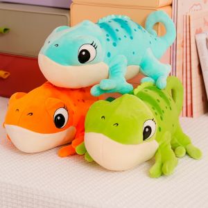 1PC 30cm Cartoon Real Like Lizard And Chameleon Plush Toys Creative Simulation Animal Reptile Stuffed Pillow Gifts