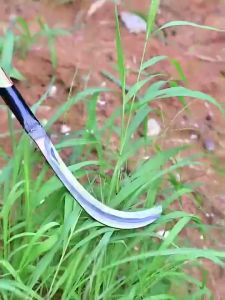 Long Handle agricultural weeding tool 60cm For Gardening Multipurpose Manganese Steel Sickle Blade Karet Scythe Bolo