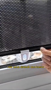 【50*125cm】Sunshield Roll Pelindung Panas Dashboard Kaca Tirai Gulung Tirai Mobil Model Roll Gulung