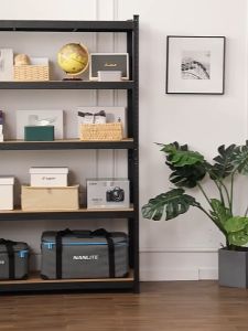 ชั้นวางการก่อสร้างเหล็กและไม้ เหล็กฉาก ชั้นวาง การสร้างความสะอาด ร้าน ที่กาย ซูเปอร์