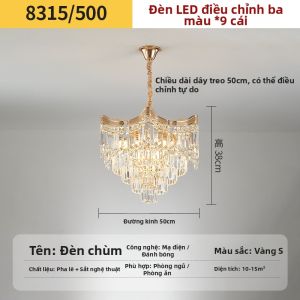 HAOJUESHIDENGSHI | Đèn chùm pha lê sang trọng kiểu Pháp