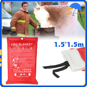 150 X 150 cm Fire Blanket Alat Pemadam Api Fiberglass Selimut Anti Api Kain Pemadam Api