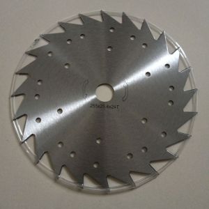 ใบมีดตัดหญ้า วงเดือน 10 นิ้ว 24 ฟัน ลับคมได้ เกรดใบเลื่อย