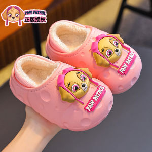 Dép Trẻ Em Bằng Vải Cotton Mùa Đông 2025 Mới Cho Bé Trai Dép Đi Trong Nhà Có Gót Dép Cotton Cho Bé Trai