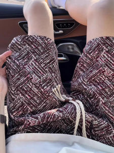 Quần Short Dệt Kim Màu Tương Phản Cho Nam Mùa Hè Thoáng Khí Quần Dài Vừa Phải Quần Thể Thao Thường Ngày Quần Dài Đến Giữa Bắp Chân