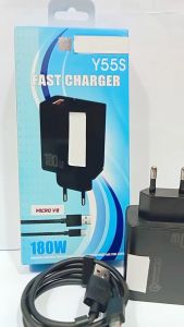 Charger For VVO Y55S 180W For Android Fast Charger Full Black Support Fast Charging Universal