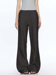 Slimming American Style Casual Micro Flared Pants Women Summer Thin Straight Leg Wide Leg Pants Floor Length Trendy Trousers