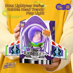 MAKETUBU | Buzz Lightyear Bubble Head Toy Light Trendy Toy Birthday Gift