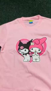 Trend Heart Hello Kitty Design T Shirt for Kids Pure Cotton Fabric Roundneck High Quality Print