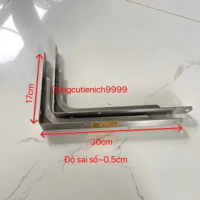 (1 cặp) ke góc inox 304loại 30cm 35cm 40cm thanh đỡ chữ L bằng inox 304 tặng kèm vít inox và tắt kê nhựa