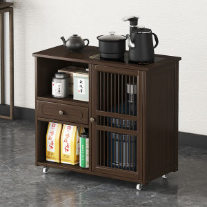 Mobile Tea Cabinet Household Small Tea Table Sofa Side Table Tea Table Kettle Integrated Tea Side Cabinet Office Storage Rack