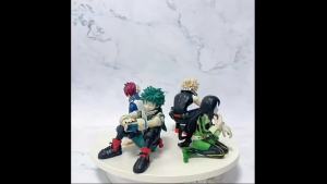 Bandai | Hot Sale Anime My Hero Academia Midoriya Izuku Bakugou Katsuki Ochaco Uraraka Anime Figure Toys for Kids Gift