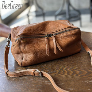 BeeGreen นิ่มแฟชั่นกระเป๋าสะพายหนังใบเล็กแท้สำหรับผู้หญิง