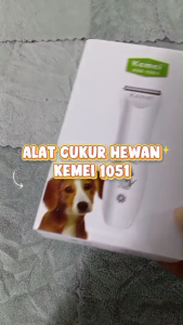 Kemei 1051 Alat Pencukur Bulu Pet Dog Cat dilengkapi dengan Clipper Grooming Shaver