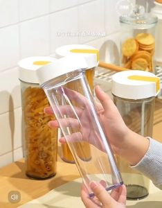 Spaghetti Jar Dry Pasta Container Jar Cereal Jar Plastic Jar Food Jar Container
