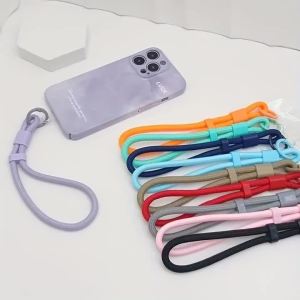 1PC for Mobile Phone Adjustable Short Lanyard Universal Colorful Patch Wrist Strap Hand Rope for Cell Phone Case Accessories