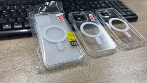 Ốp lưng điện thoại trong suốt với vòng MagSafe dành cho iPhone 11/12/13/14/15/16/17/Pro/ProMax