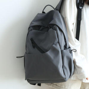 กระเป๋าเป้สะพายหลังผ้า Oxford ทรงสี่เหลี่ยมแนวตั้งขนาดใหญ่สำหรับใส่ของใช้สำหรับนักเรียนมัธยมปลายและนักศึกษาวิทยาลัยชายหญิง กระเป๋าเป้สะพายหลังแบบลำลอง