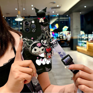 Cute Cartoon Phone Case for OPPO A3 A1 A2/X A98 Full Cover Edge Protection Soft Anti-Fall Sand Drip Stand A7 Strap Pendant A8 A9