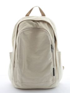 กระเป๋าเป้สะพายหลังผ้าใบลายสก็อตสีพื้น ความจุขนาดใหญ่ 16 นิ้ว กระเป๋าเป้สำหรับใส่คอมพิวเตอร์ กระเป๋าสะพายไหล่แบบสองข้างสำหรับผู้ชายและผู้หญิง