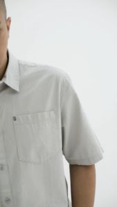 M.Gee Kemeja Casual Lengan Pendek Pria Original ALTO C128 Light Grey