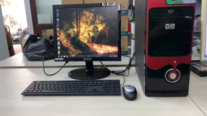 Bộ máy trính chạy điều khiển máy  CNC Màn 17 vuông và Main G41 asus Trọn Bộ FulL Phím Chuột