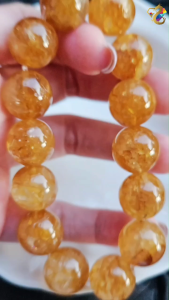 Collection Grade Dragon Golden Healer Hematoid Quartz Bracelet