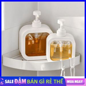 Chai Chiết Dầu Gội Sữa Tắm Trong Suốt 300ml 500ml - Chai Nhựa Chai Đựng Xà Phòng Nước Rửa Tay Tiện Dụng - Lọ Đựng Sữa Tắm