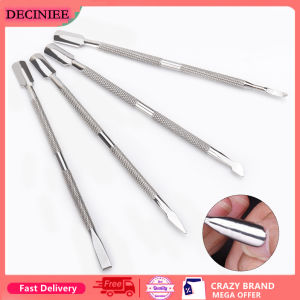 DECINIEE 3/4pcs Stainless Steel Double Head Cuticle Pusher Set Dead Skin Push Remover Manicure Tools Nail Art Cleaner Trimmer Pedicure