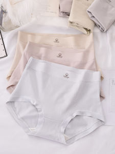 High Waist Cotton Underwear Women plus Size Comfortable Triangle Panties Breathable Modal Lining Briefs Casual Cotton Fabric