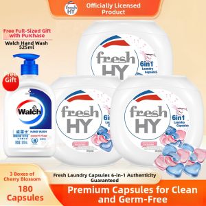 Walch | 6-in-1 10x Clean Fragrance Lasting Anti-Bacterial and Anti-Mite Laundry Pods