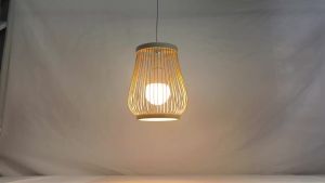 Bamboo Lampshade Led Pendant Lamp Natural Rattan Wicker Ceiling Chandeliers Hand Woven E27 Lighting Fixtures Hanging Light