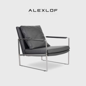 Zara Couch/Italy Accessible Luxury Genuine Leather Armchair Scandinavian Designer Modern Minimalist Casual Recliner