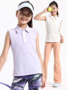 Áo Thun Polo Thoáng Khí Nhanh Khô Cho Bé Gái Golf Mùa Hè 2025 Áo Thun Trẻ Em Thường Ngày Bằng Nylon Siêu Nhẹ