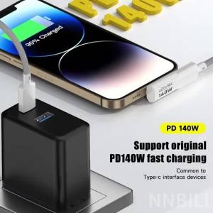 Cáp Nối Dài USB C 90 Góc Loại C Nam Nữ Sạc Nhanh 40Gbps Truyền Dữ Liệu 8K Thunderbolt 3 Cổng Kết Nối NNBILI