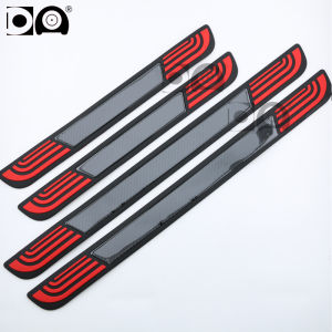 Universal Carbon Car Door Sill Kick Plate Protection for Volkswagen Seat Chevrolet Buick Cadillac Jeep Lincoln Dodge Lexus Acura