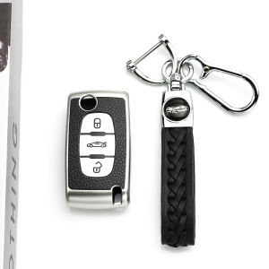 Shell Fob Holder For Citroen Xsara C2 C3 C4 C5 C6 C8 For Peugeot 107 206 207 307 308 406 TPU Car Key Case Cover Protector Bag