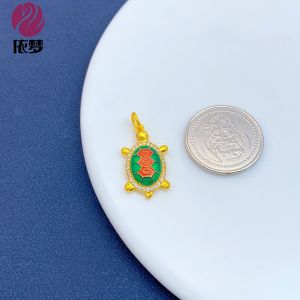 จี้รูปตัวกู๊บกู๊บทองคำดับน้ำมัน จี้รูปดวงจันทร์ สร้อยข้อมือ สร้อยคอ DIY เครื่องประดับ เครื่องประดับ DIY จี้รูปเมฆ