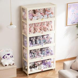 Pop Mart Transparent Display Cabinet Storage Box Doll Plush Toy Storage Cabinet Acrylic Hand-Made Blind Box Doll