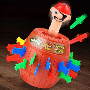 Interactive Pirate Barrel Toy For 3-6 Year Olds