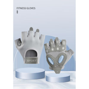 HUIESON ถุงมือขี่จักรยานป้องกันการสึกหรอและดูดซับแรงกระแทกสำหรับผู้ชายวิ่งเดินป่ายกน้ำหนักกันลื่นระบายอากาศได้ดีถุงมือฟิตเนสสำหรับผู้หญิง