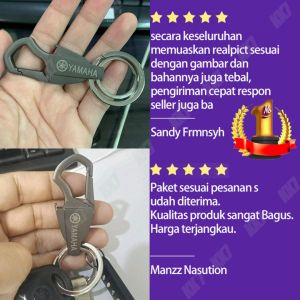 Yamaha Pembuka Botol Remote Mobil Motor Logam Paduan Kreatif Gantungan Kunci Logam