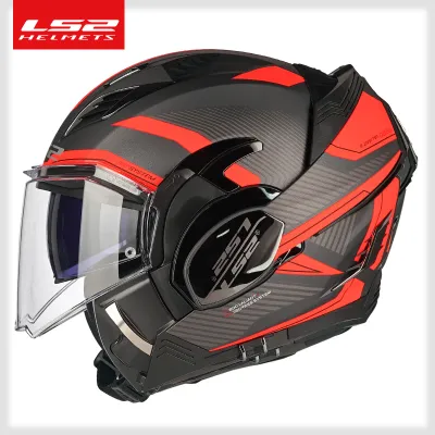 LS2 | Mũ bảo hiểm lật hàm full-face kính chống mờ phù hợp đi xe máy