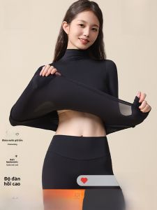 MiiOW | Áo lót mùa đông nhẹ ôm vừa vặn MiiOW dành cho nữ Áo cổ cao tay dài Quần áo mặc trong Quần áo mặc trong mùa thu đông