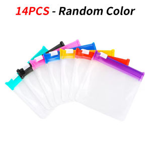 Reusable Travel Zipper Pill Bags Set 14pcs/7pcs/1pc Semi Transparent Self Sealing Medicine Storage Container for Travel
