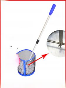 Eisenwei Table Tennis Ball Picker Telescopic and Portable Ball Picking Handy Gadget Ball Collecting Bucket Multi-Ball Training Net Basket Genuine Goods
