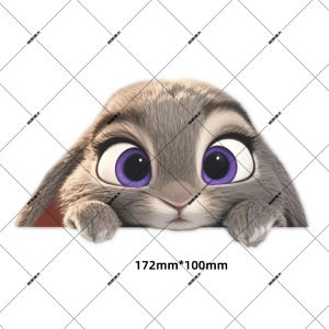 Miếng Dán Trang Trí Xe Máy Hình Hoạt Hình Nick Judy Chống Trượt Cho Cửa Sổ Xe Hơi Miếng Dán Che Dấu Vết Cho Xe Điện