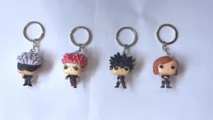 Bandai | New Pocket Keychain Jujutsu Kaisen Megumi Yuji Itadori Nobara Kugisaki Satoru Action Figure Collection Toys for Gifts