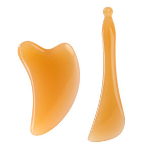 Skin Scraping Resin Guasha Massage Board Face Eye SPA Massager Plate ​For Neck Back Body Legs Hands Promote Blood Circulation